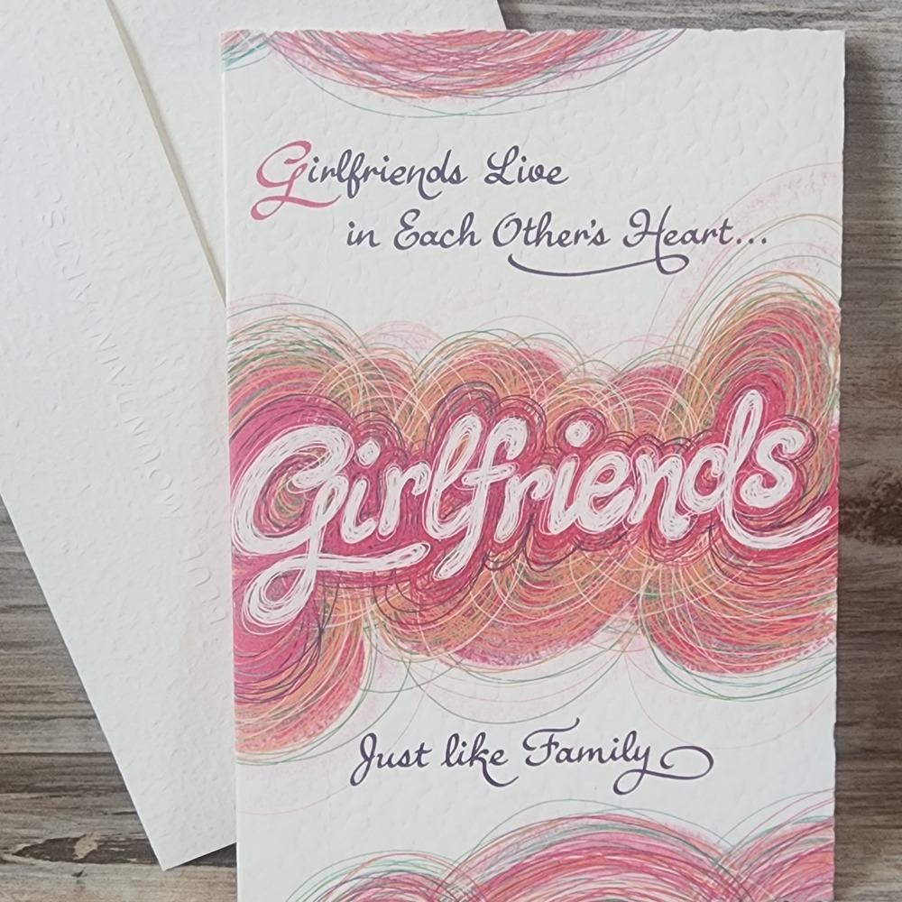 Blue Mountain Arts Donna Fargo Girlfriends Just Like Family Greeting Card New